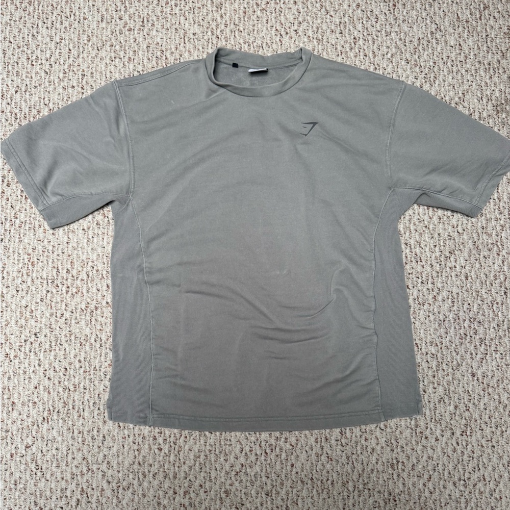 Grey/Green Gymshark Oversized power shirt